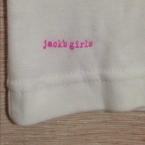 Jackie Surfwear Vneck white Tshirt Sz S - Picture 3 of 8